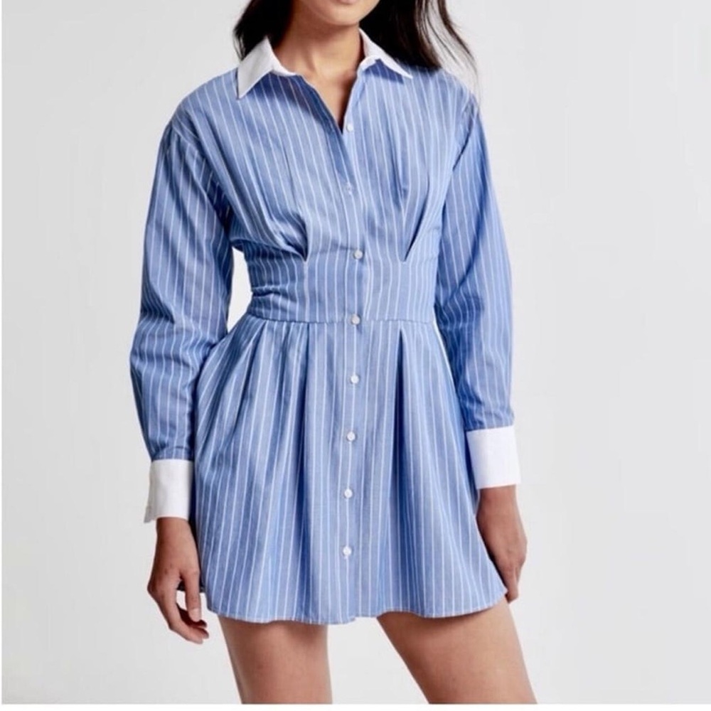 Abercrombie Striped Shirt Dress